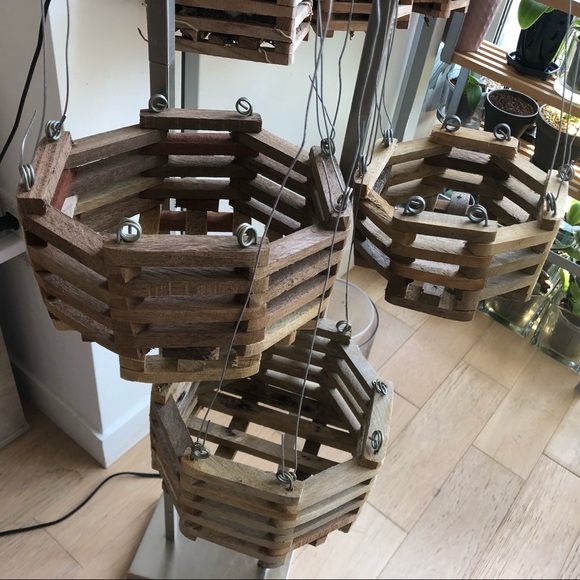 Other - 2 Wooden Vanda Baskets w/ Hangers